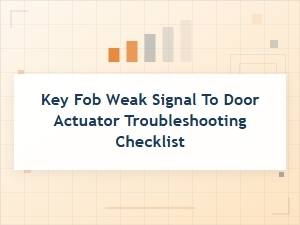 Troubleshooting Weak Key Fob Signals